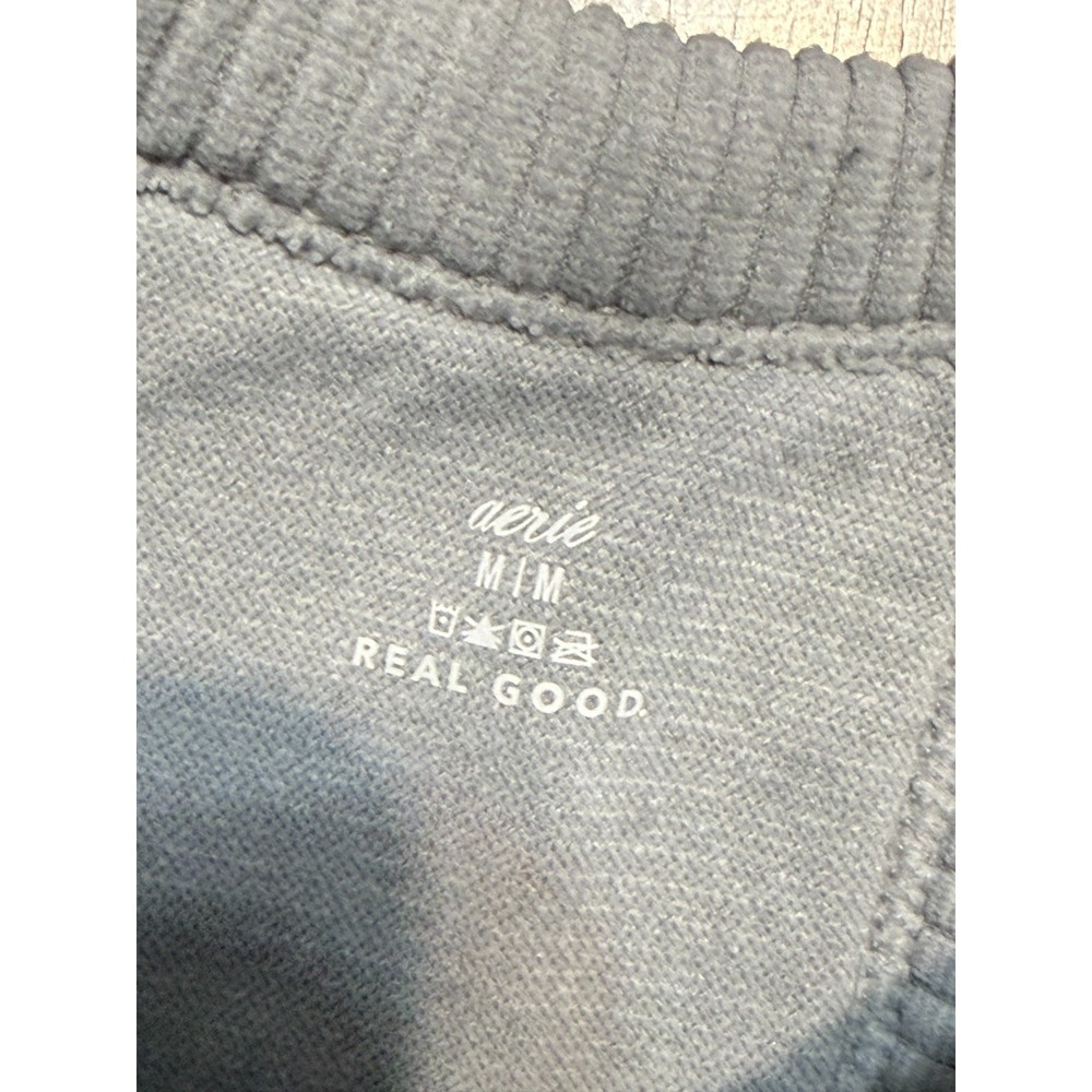 Aerie Tank Top Women's Size Medium Gray Crop Top Halter Neck Sleeveless cropped - Picture 5 of 10